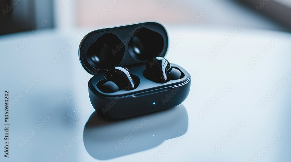 Elegant Wireless Earbuds in Charging Case Elegant Wireless Earbuds in Charging Case