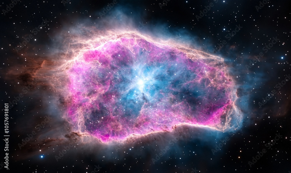 A vibrant nebula showcasing cosmic gas and dust in space. A vibrant nebula showcasing cosmic gas and dust in space.