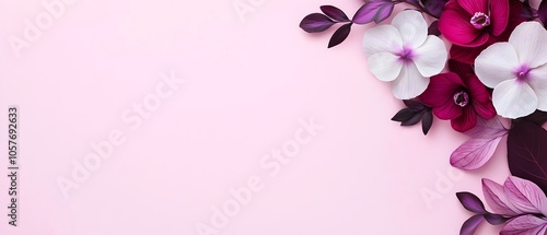 Elegant orchids with delicate petals in soft purple and white hues isolated on a gentle minimalist background  This tranquil and serene floral composition exudes a sense of beauty sophistication