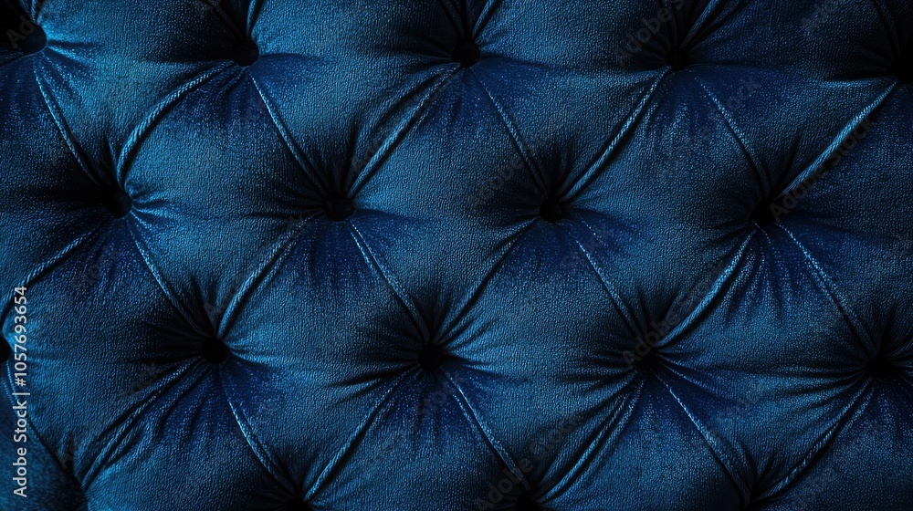 Fototapeta premium Deep Navy Blue Velvet Texture Detail