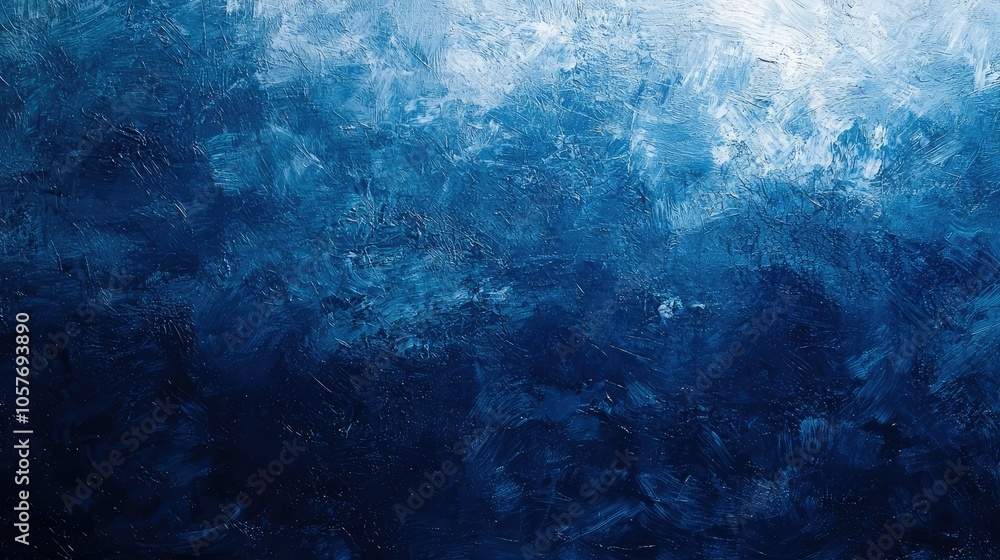 Obraz premium Navy Blue Gradient Background with Bokeh Effect
