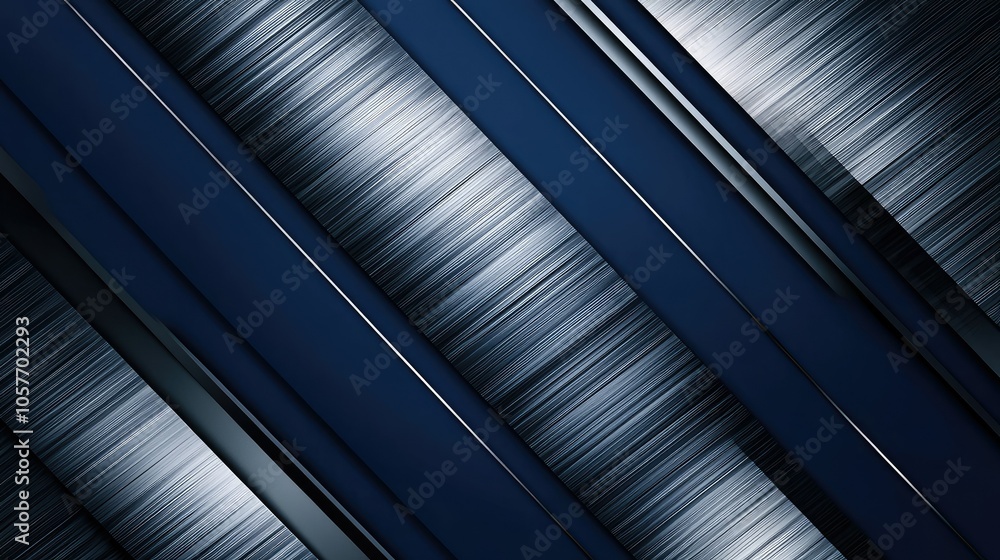 Obraz premium Abstract Navy and Silver Metallic Background Design