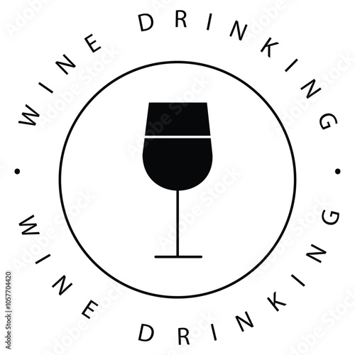 Alcohol-Free Symbol Wine Bottle Vector Icon Design