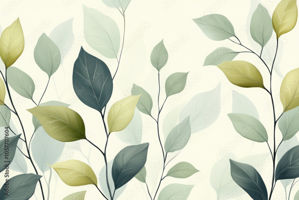 serene green botanical art background a vector exploration of nature’s beauty serene green botanical art background a vector exploration of nature’s beauty