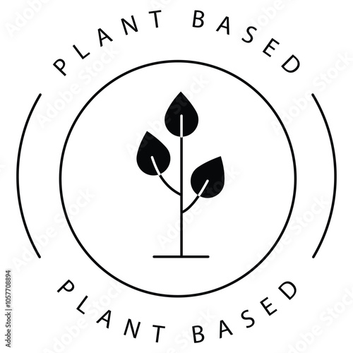 Eco Plant-Based Lifestyle Green Icon Design