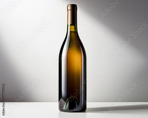 Whine Bottle for Mockup isolated on white background