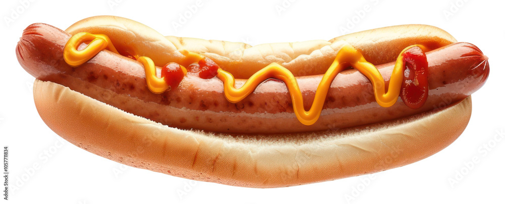 PNG Hotdog ketchup food white background.