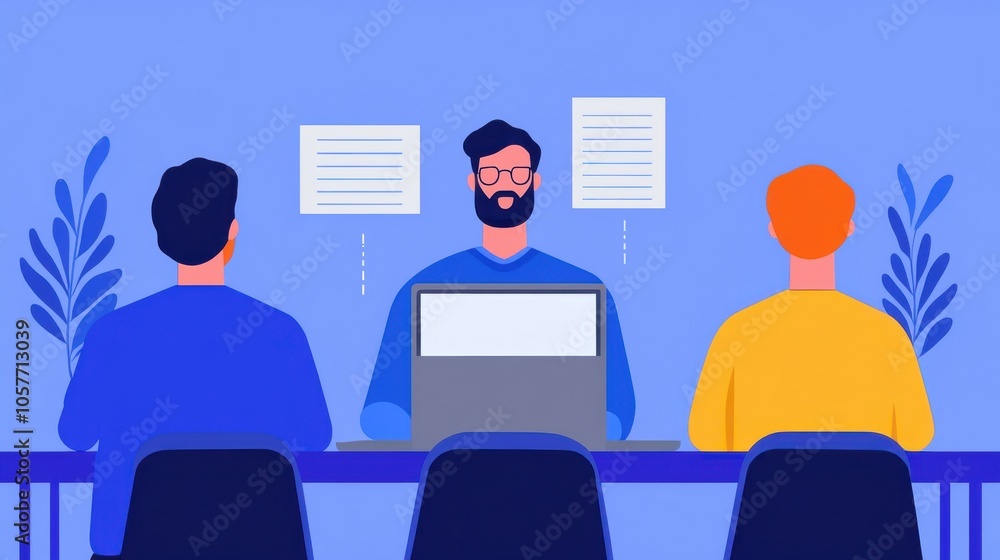 Teacher Reviewing Student Assignments Digitally Teacher Reviewing Student Assignments Digitally