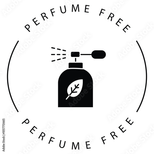 Eco Scent Perfume Vector Icon Design