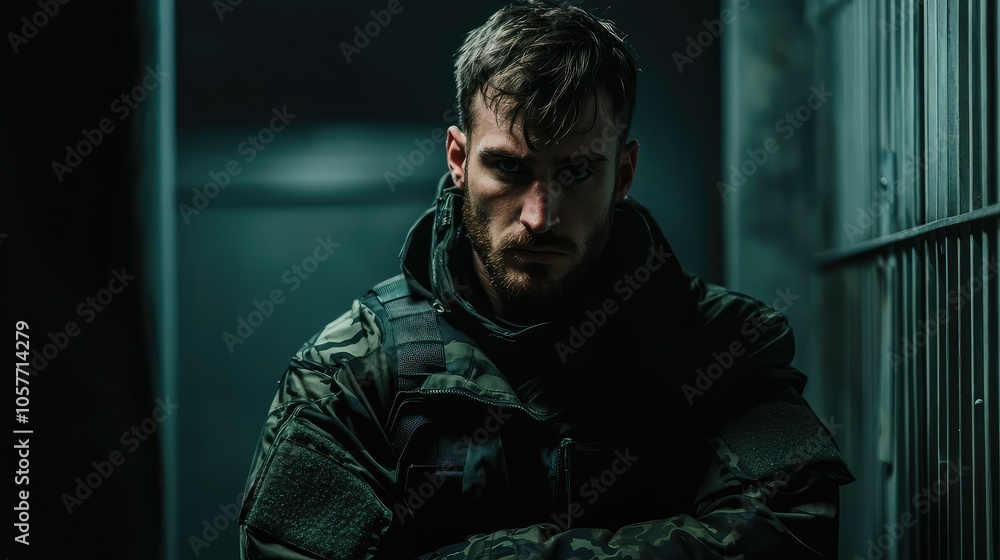 Dark Urban Tactical Background with Shadowy Textures Dark Urban Tactical Background with Shadowy Textures