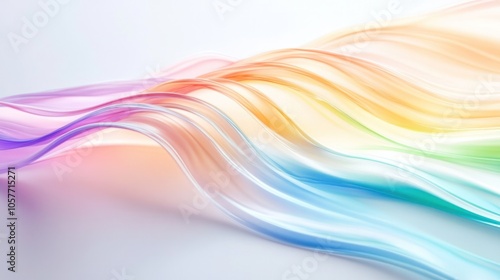 Wallpaper Mural rainbow arcs gracefully across a white surface, bursting with vibrant colors that evoke feelings of joy and serenity. Torontodigital.ca