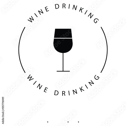 Alcohol-Free Wine No Drinking Vector Icon design