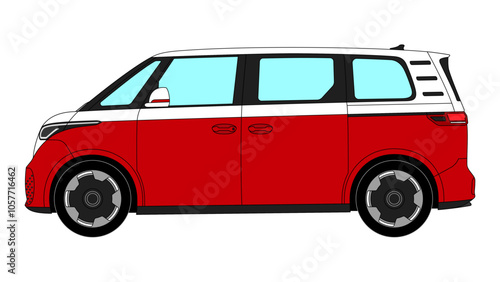 Fotografía Volkswagen ID-Buzz EV Van Vector Electric Vehicle German Germany Classic Speed C