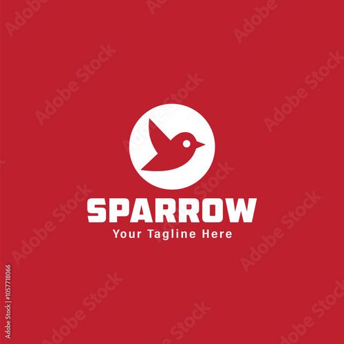 this is a sparrow birds and letter logo design for your company photo