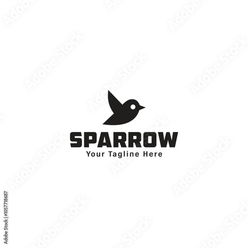 this is a sparrow birds and letter logo design for your company photo