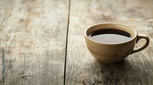 Serene Cup of Freshly Brewed Coffee