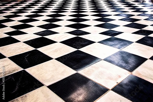 black and white tile floor a close up of a classic black and whi photo