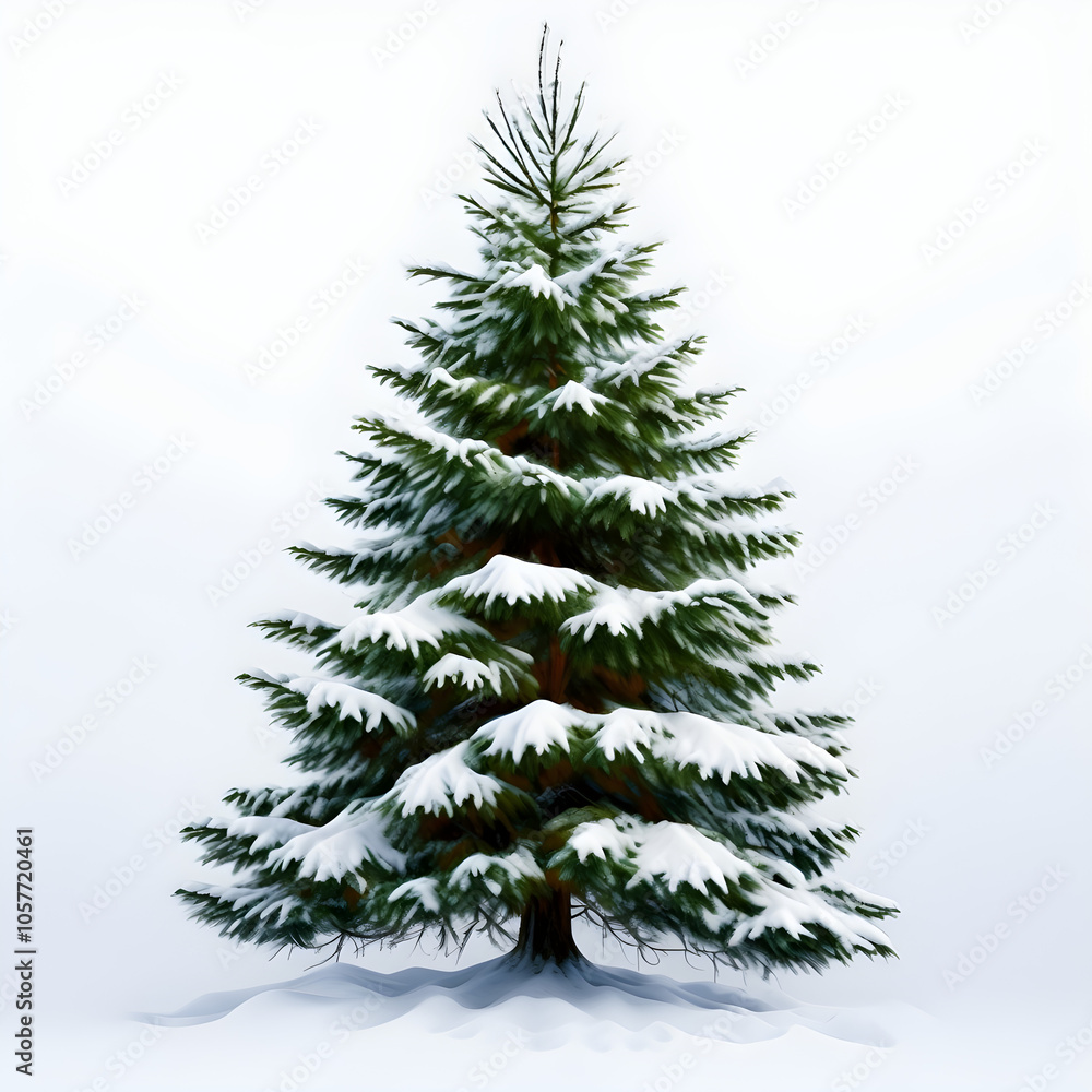 snow covered pine tree snow covered pine tree