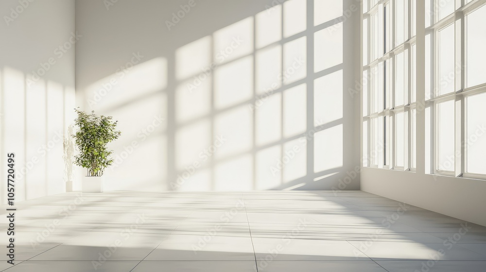 Bright Minimalist Empty Square Floor Interior Bright Minimalist Empty Square Floor Interior