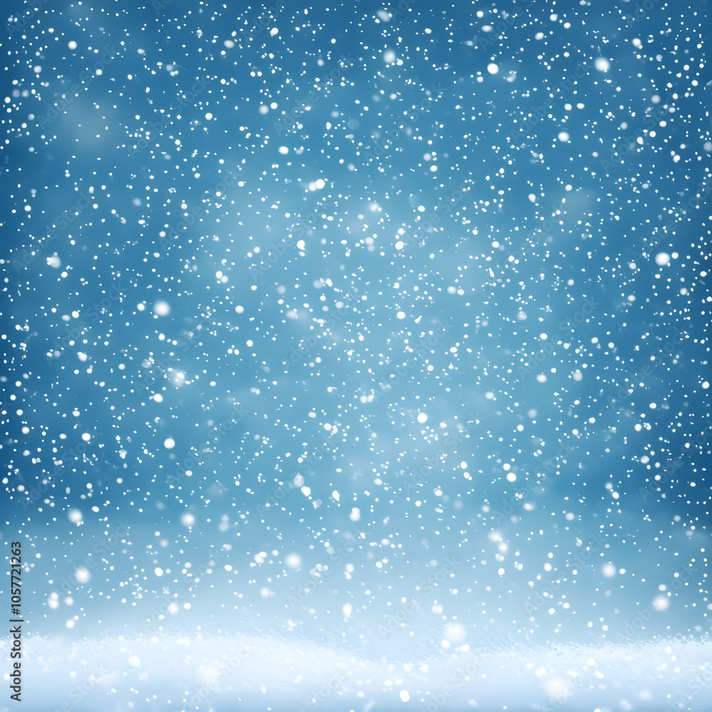 Obraz premium blue sky with snowflakes
