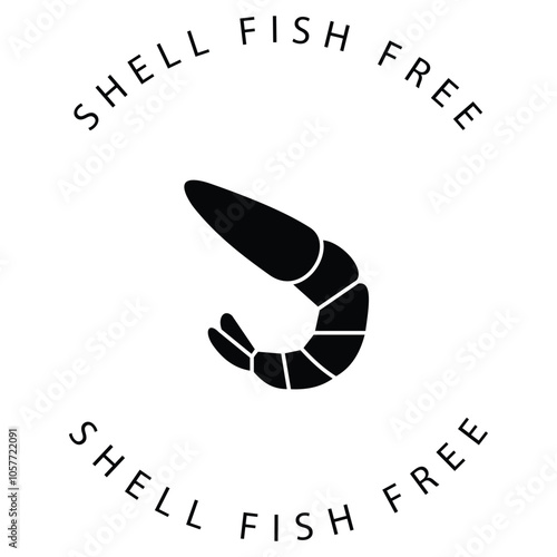 Natural Ocean Eco Shellfish Vector Icon Design