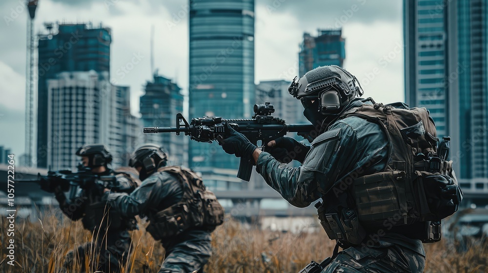Tactical Team Executing Dynamic Urban Scene Tactical Team Executing Dynamic Urban Scene