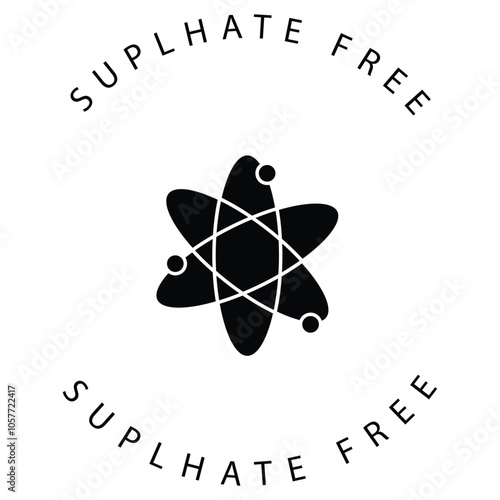 Eco Sulphate-Free Health Vector Icon Design