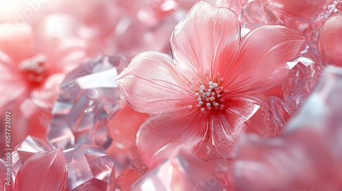 Midjourney Bot
БОТ
 — Сьогодні о 18:44
Abstract pink flower art deco background, macro single flower, modern 3d digital artwork, jewelry crystal glass texture, fantasy fairy tale floral nature landsca photo