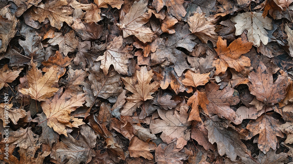 Dense Forest Floor with Fall Camouflage Patterns Dense Forest Floor with Fall Camouflage Patterns