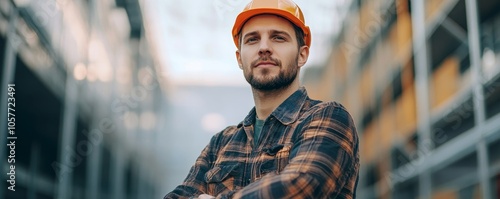 engineer and contractor planning to install solar panel on building rooftop, Generative AI