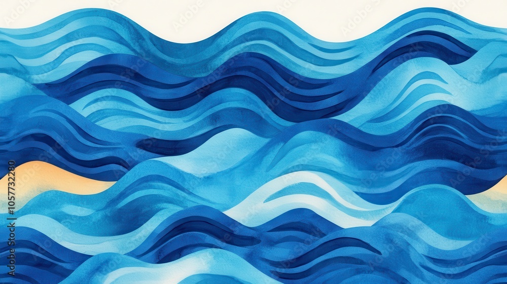 Abstract Blue Waves Graphic Design Abstract Blue Waves Graphic Design