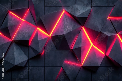 Abstract glowing patterns on a dark surface showcasing modern design elements