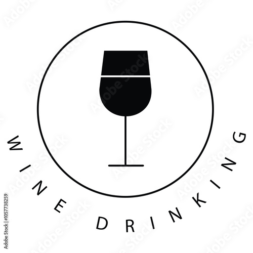 No Drinking Alcohol-Free Beverage Vector Icon Design