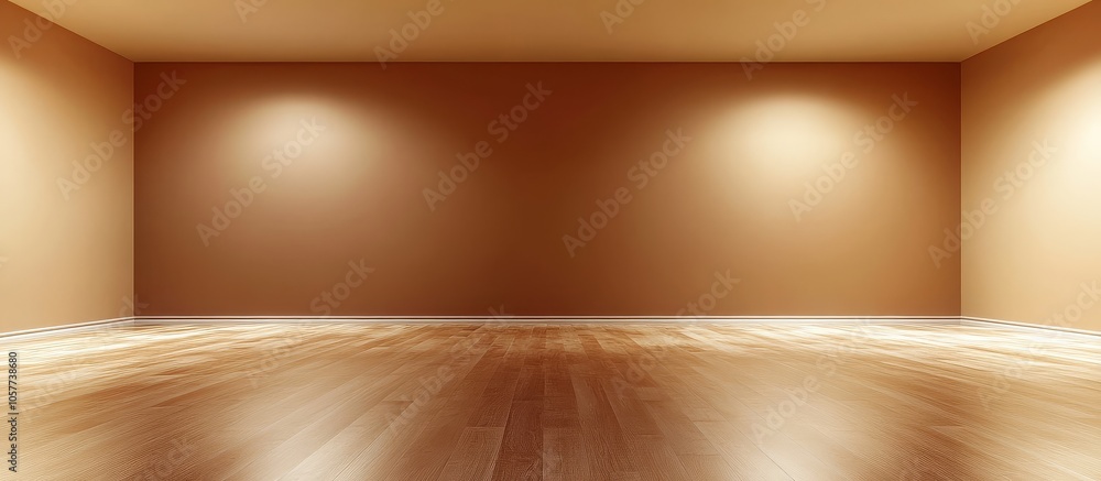 A spacious, unfurnished room showcasing a polished wooden floor. A spacious, unfurnished room showcasing a polished wooden floor.