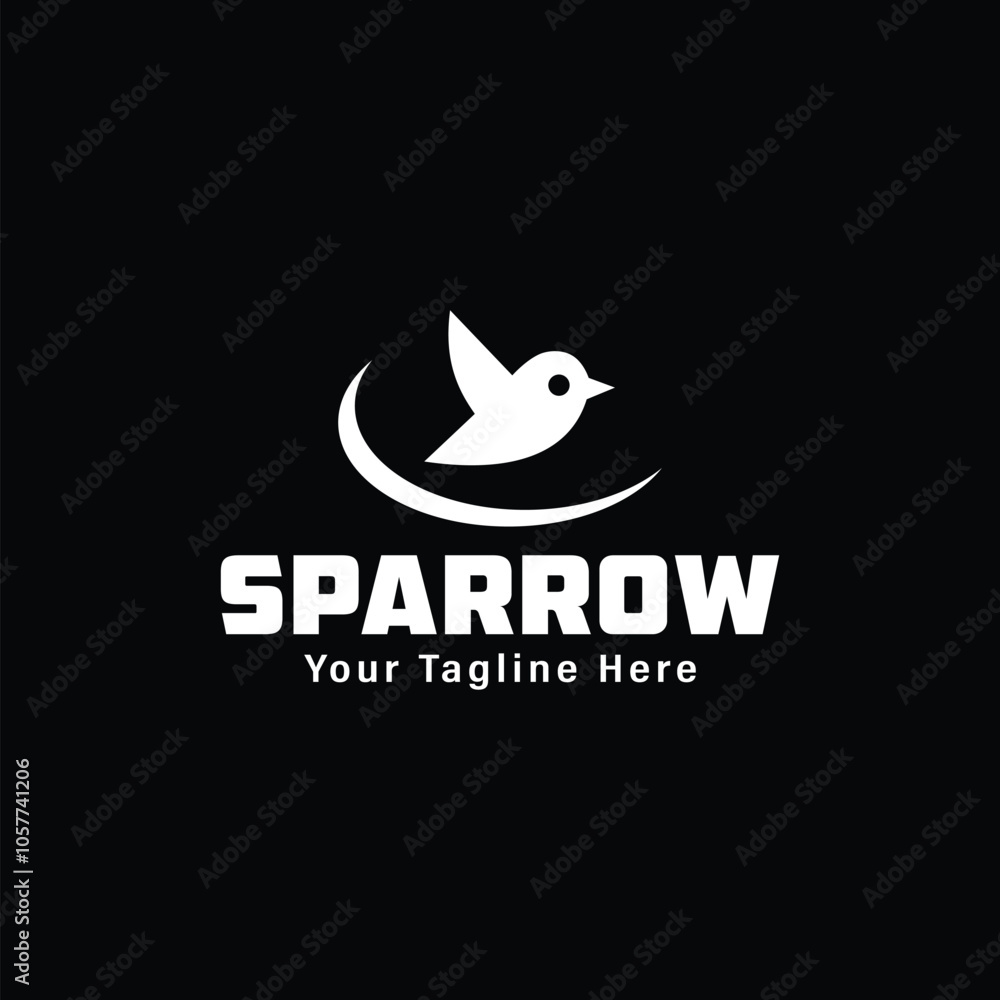 Obraz premium this is a sparrow birds and letter logo design for your company