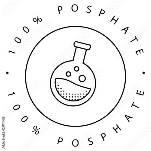 Phosphate Science Education Vector Icon Design