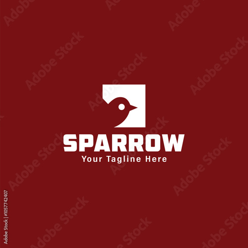this is a sparrow birds and letter logo design for your company