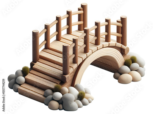 Small wooden footbridge png rustic wooden bridge png old retro wooden footbridge png small wooden bridge angle view png transparent background