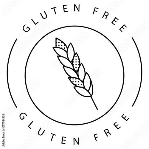 Eco-Friendly Gluten-Free Health Vector Symbol Icon Design