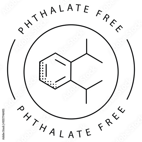 Phthalate-Free Eco Chemistry for Sustainable Products Vector Icon Design photo