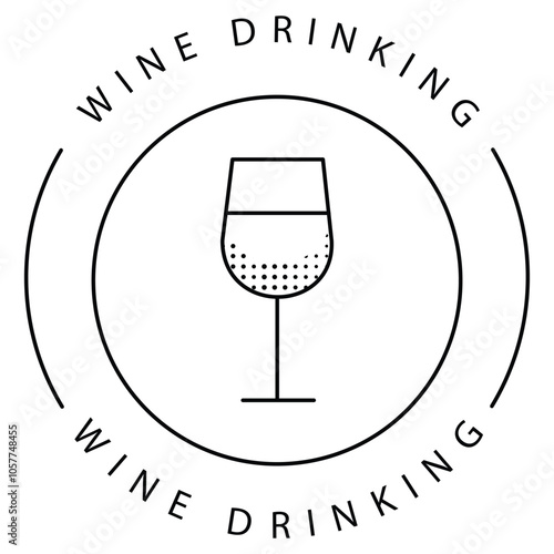 No Alcohol Wine Drinking Ban Icon Design