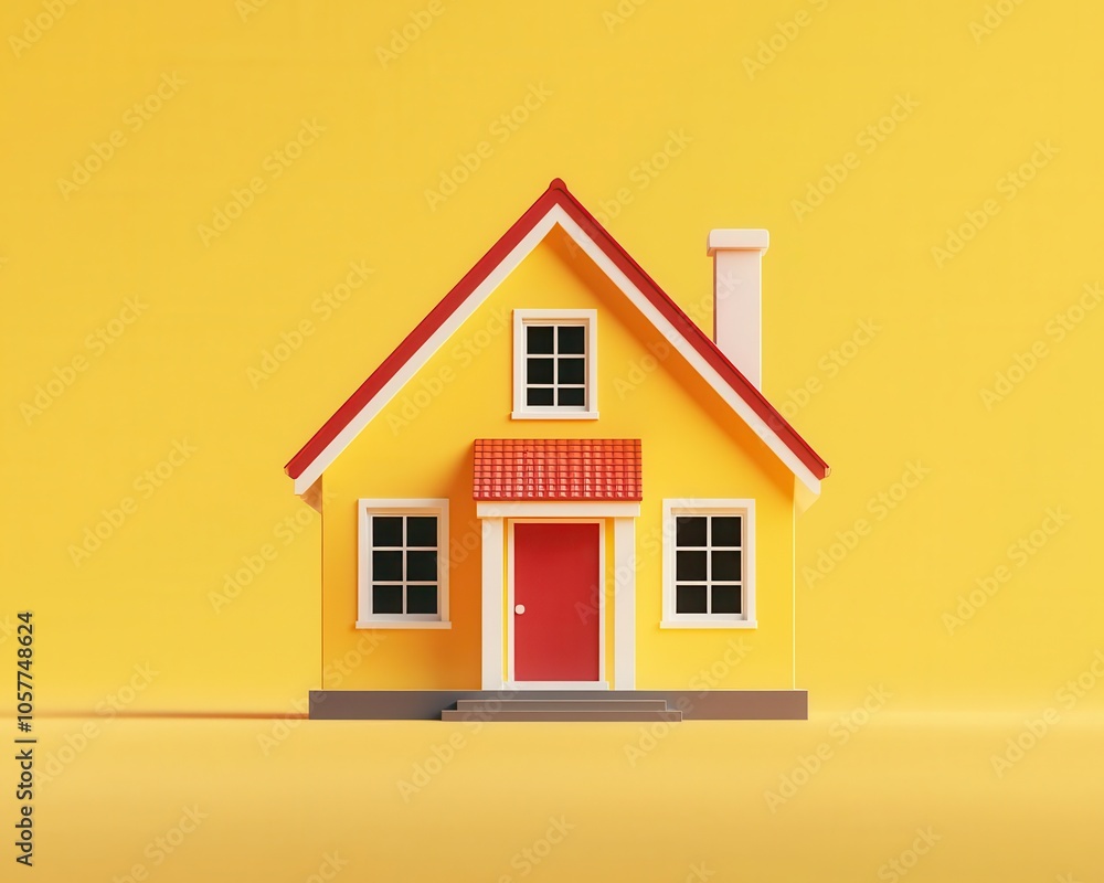 Investment property, loan terms with miniature house, 3D illustration Investment property, loan terms with miniature house, 3D illustration