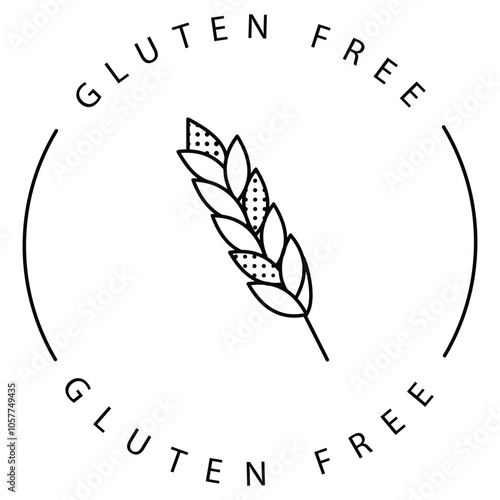 Eco Safe Gluten-Free Clean Vector Icon Design