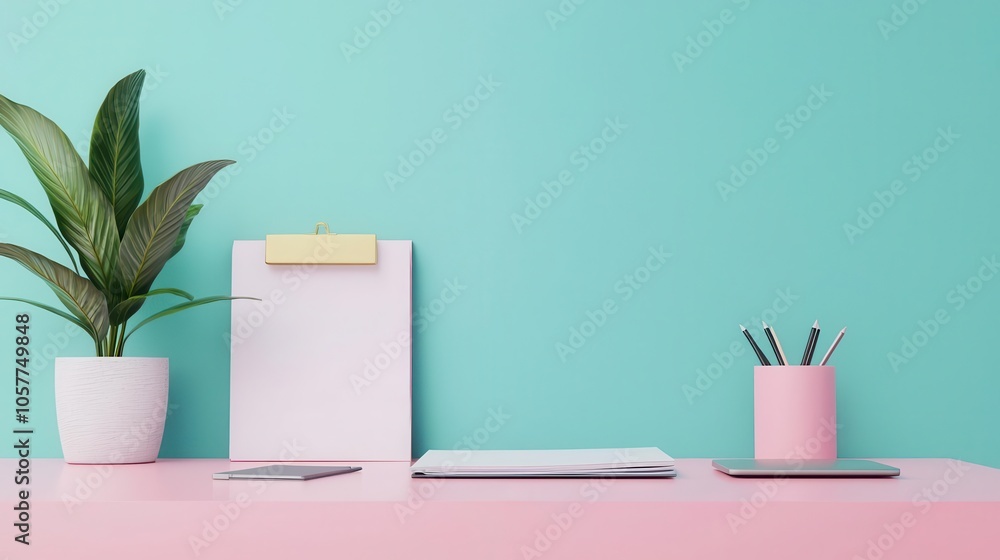 Loan officer desk, financial reports and keys, 3D illustration Loan officer desk, financial reports and keys, 3D illustration