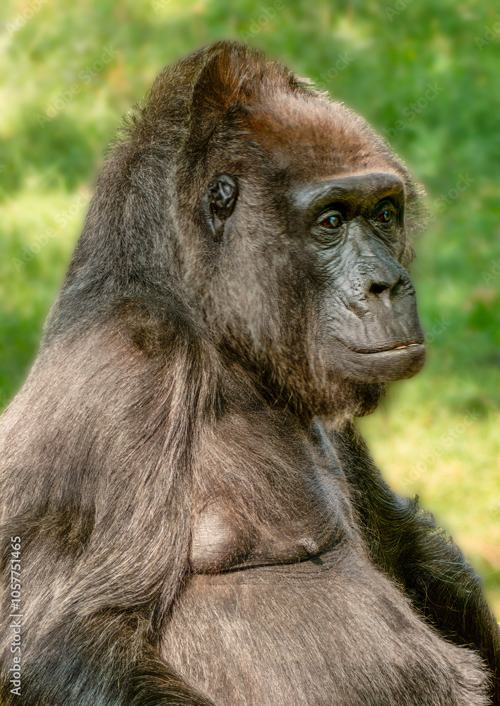 Naklejka premium Gorilla