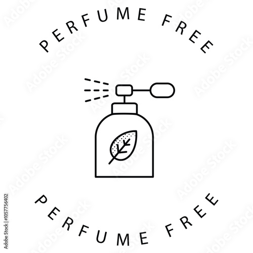 Organic Aroma Eco Perfume Vector Icon Design
