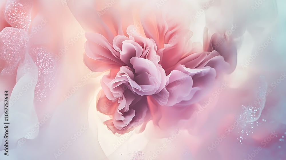 A mesmerizing stock photo featuring a soft and dreamy abstract background of delicate floral petals in various shades of pink, purple, and white A mesmerizing stock photo featuring a soft and dreamy abstract background of delicate floral petals in various shades of pink, purple, and white
