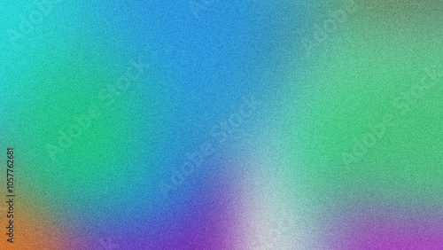 Artistic Gradient Poster with Smooth Fluid Shapes and Grainy Texture