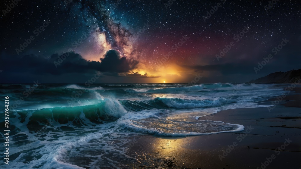 blue ocean waves caressing sandy shore blue ocean waves caressing sandy shore