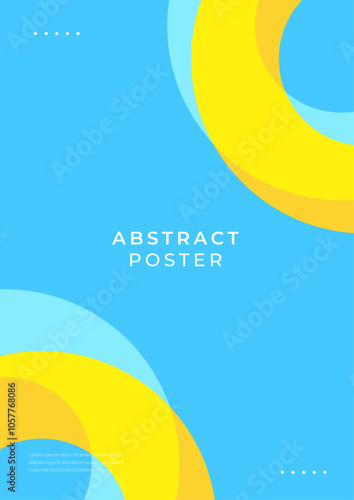 Vibrant Abstract Geometric Minimalist Posters